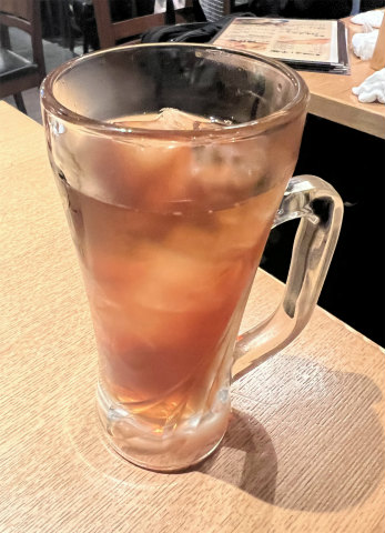 東京都中央区日本橋小伝馬町にある焼鳥、居酒屋の「炭火焼鳥と旨い焼魚 鳥舟」ウーロン茶