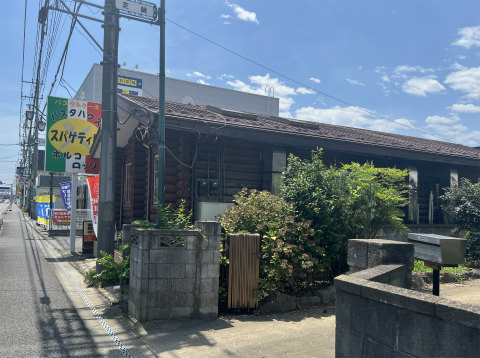 茨城県下妻市本城町1丁目にあるパスタのお店「パスタハウス スパゲティ屋 ポルコロッソ」店舗外観