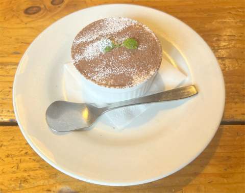 茨城県下妻市本城町1丁目にあるパスタのお店「パスタハウス スパゲティ屋 ポルコロッソ」ハーフセットのドルチェ(ティラミス)