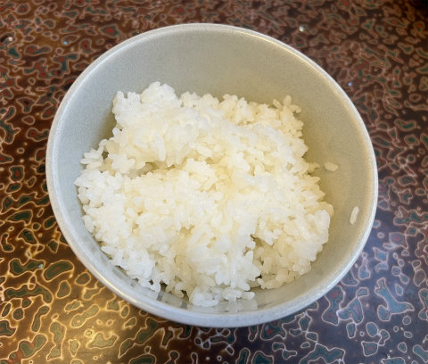 神奈川県相模原市緑区下九沢にある鮨店「鮨処 千福寿司」刺身定食のごはん