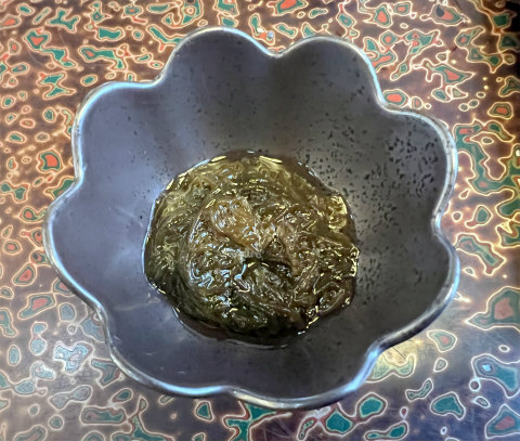 神奈川県相模原市緑区下九沢にある鮨店「鮨処 千福寿司」刺身定食のもずく酢