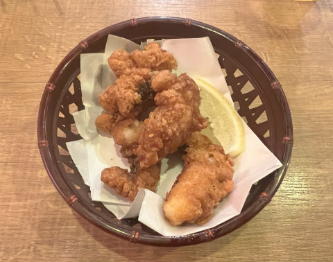 埼玉県三郷市中央3丁目にある焼鳥店「やきとりの扇屋 三郷中央駅前店」たこ唐揚げ