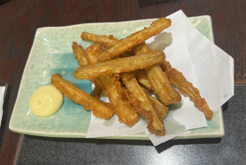 神奈川県横浜市緑区鴨居1丁目にある居酒屋「個室居酒屋 海鮮居酒屋 はなの舞 鴨居駅北口店」さくさくごぼうの唐揚げ