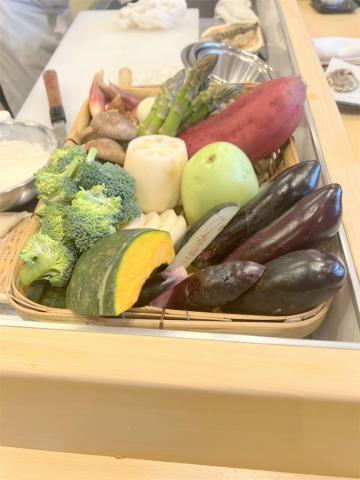 東京都町田市成瀬が丘1丁目にある「てんぷら加藤」食材