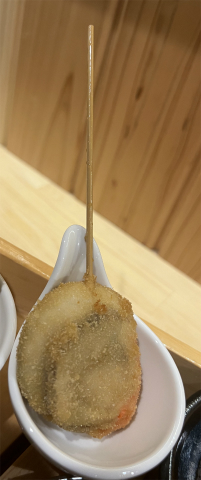 >茨城県筑西市乙にある串揚げのお店「串揚げ三選」おまかせ16本盛り