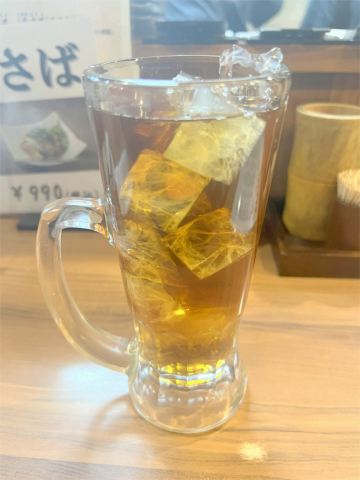 東京都中央区日本橋堀留町2丁目にある焼鳥、居酒屋の「博多とりかわ 長政 人形町店」ウーロン茶