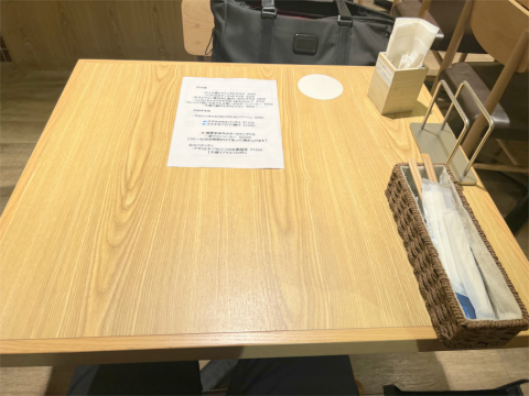 東京都練馬区東大泉5丁目にあるイタリアンのお店「スパゲッティ専門店 とすかーな 大泉学園前店」店内座った席
