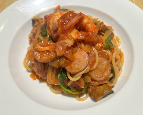 東京都練馬区東大泉5丁目にあるイタリアンのお店「スパゲッティ専門店 とすかーな 大泉学園前店 本日のコースのスパゲッティ(トマトソース ミックス)