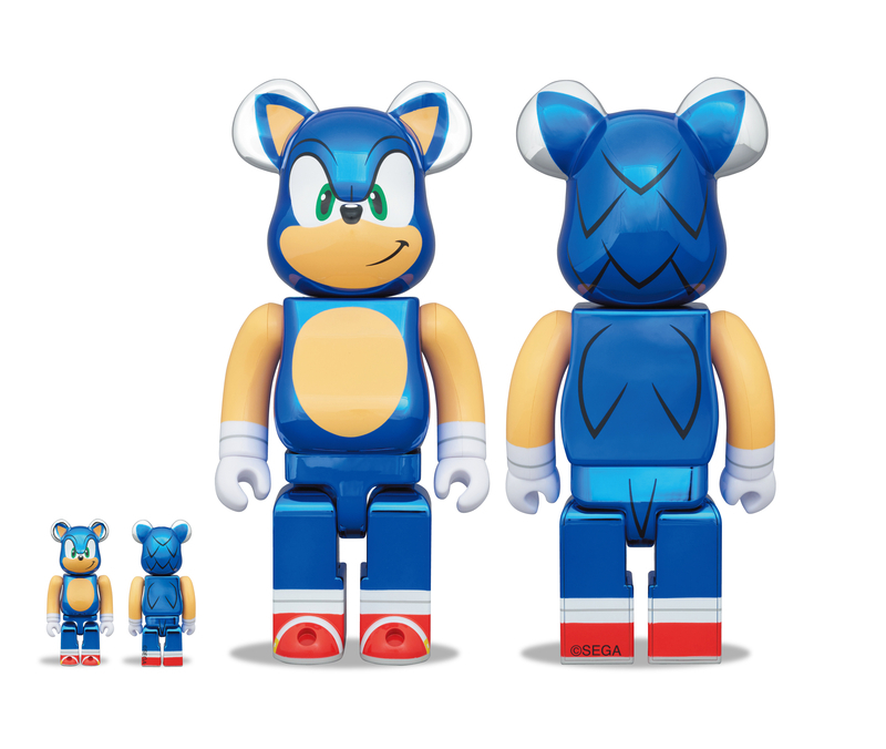 BE@RBRICK SONIC THE HEDGEHOG CHROME Ver. 100% & 400%