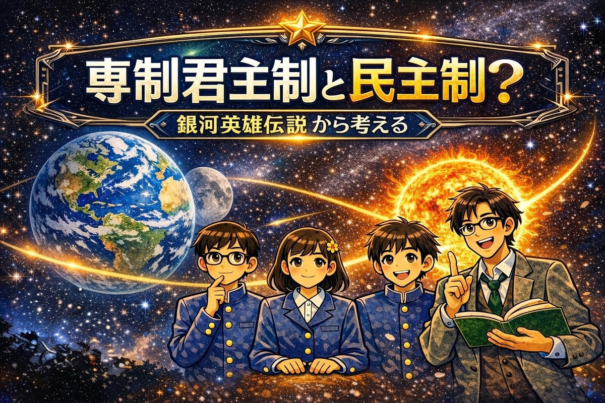 【中2でもわかる】専制君主制と民主制って何？ 今こそ読みたい田中芳樹『銀河英雄伝説』「強いリーダー」と「みんなで決める政治」を考える ...