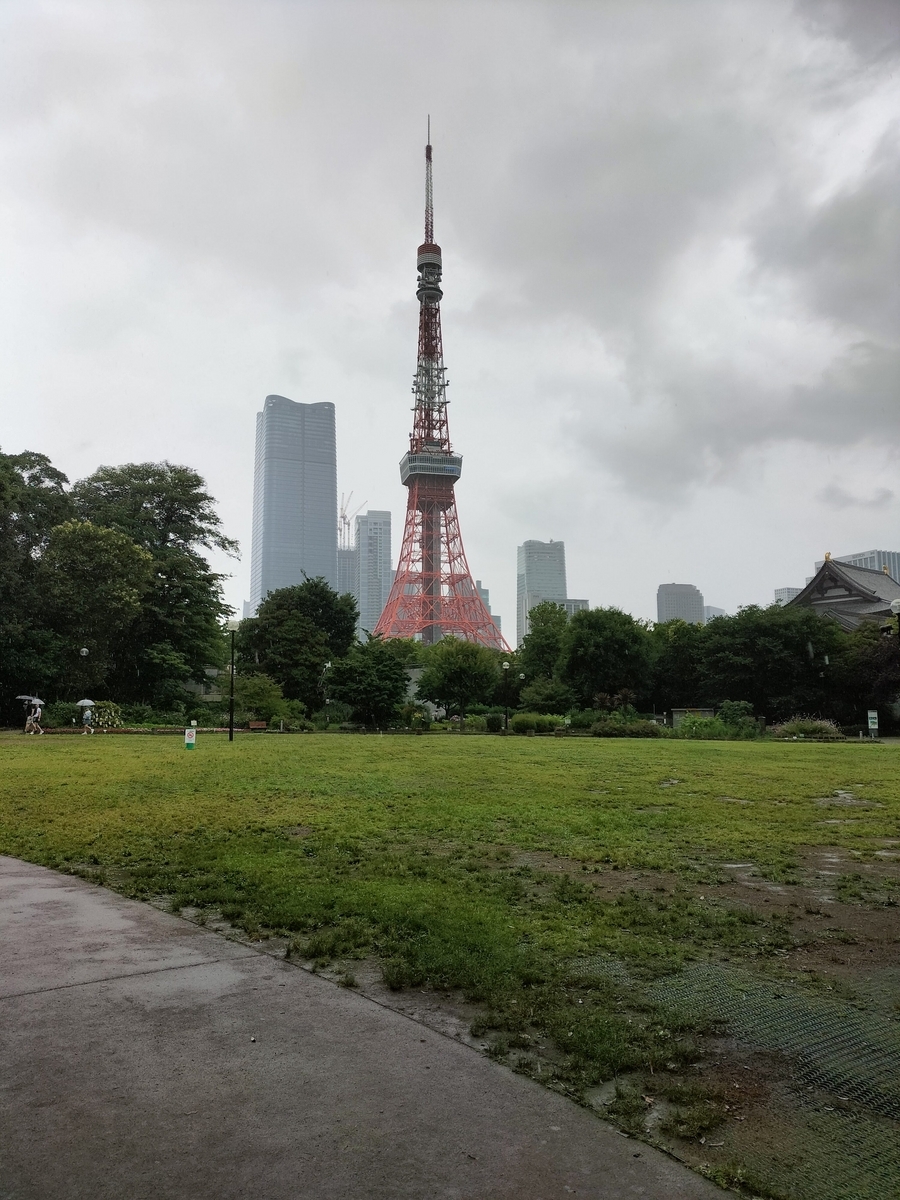 会場付近から撮影した東京タワー