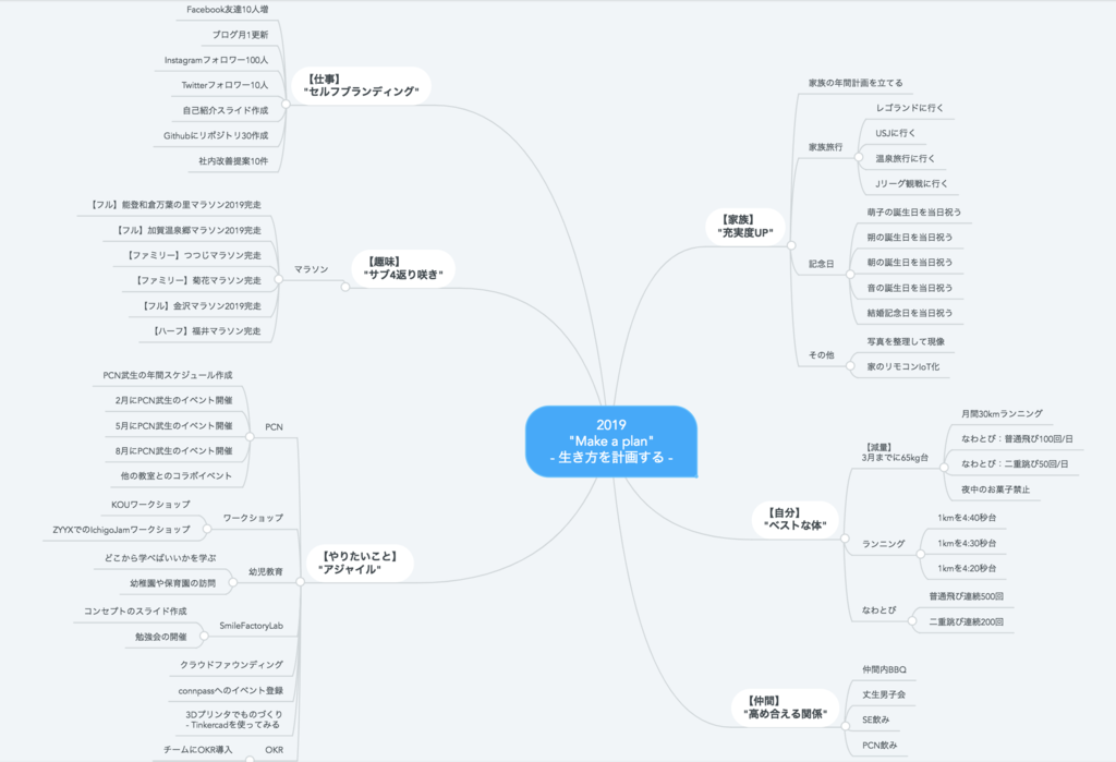 f:id:morishu1108:20190131033859p:plain 2019年 やりたいことマインドマップ