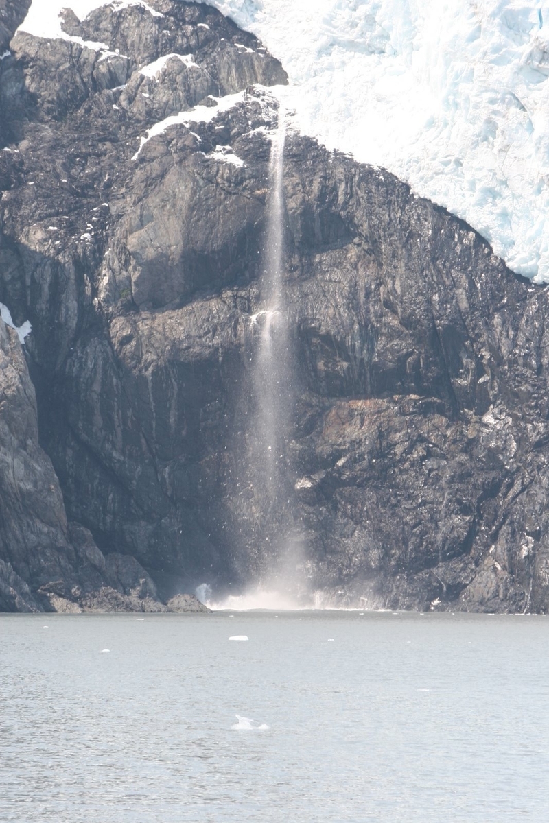 氷河の崩落