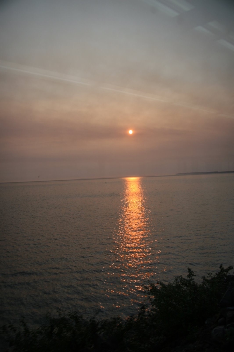 海に沈む夕日