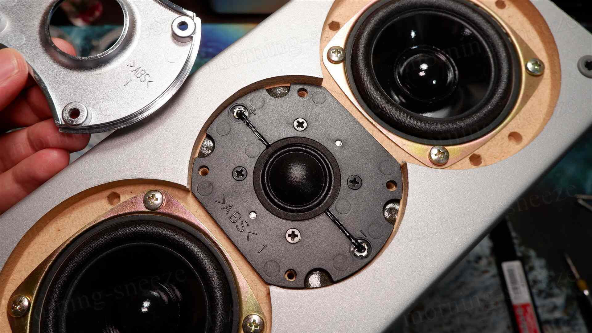 SHARP SD-KV100 リファイン スピーカー SHARP SD-KV100 をチューンアップする （失敗） （前編