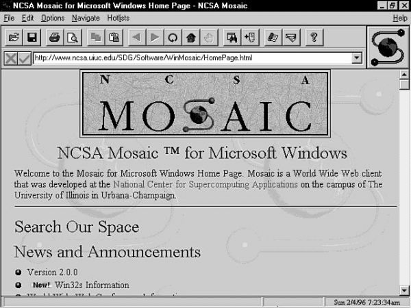 NCSA Mosaicの画像