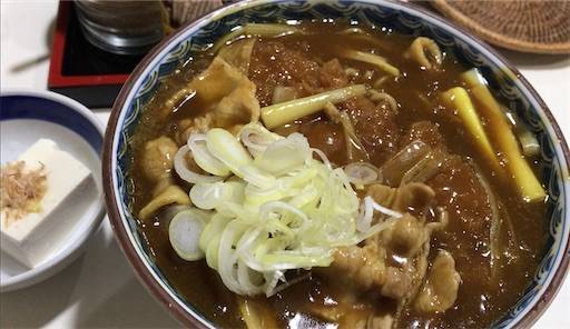 かつカレー南蛮そば