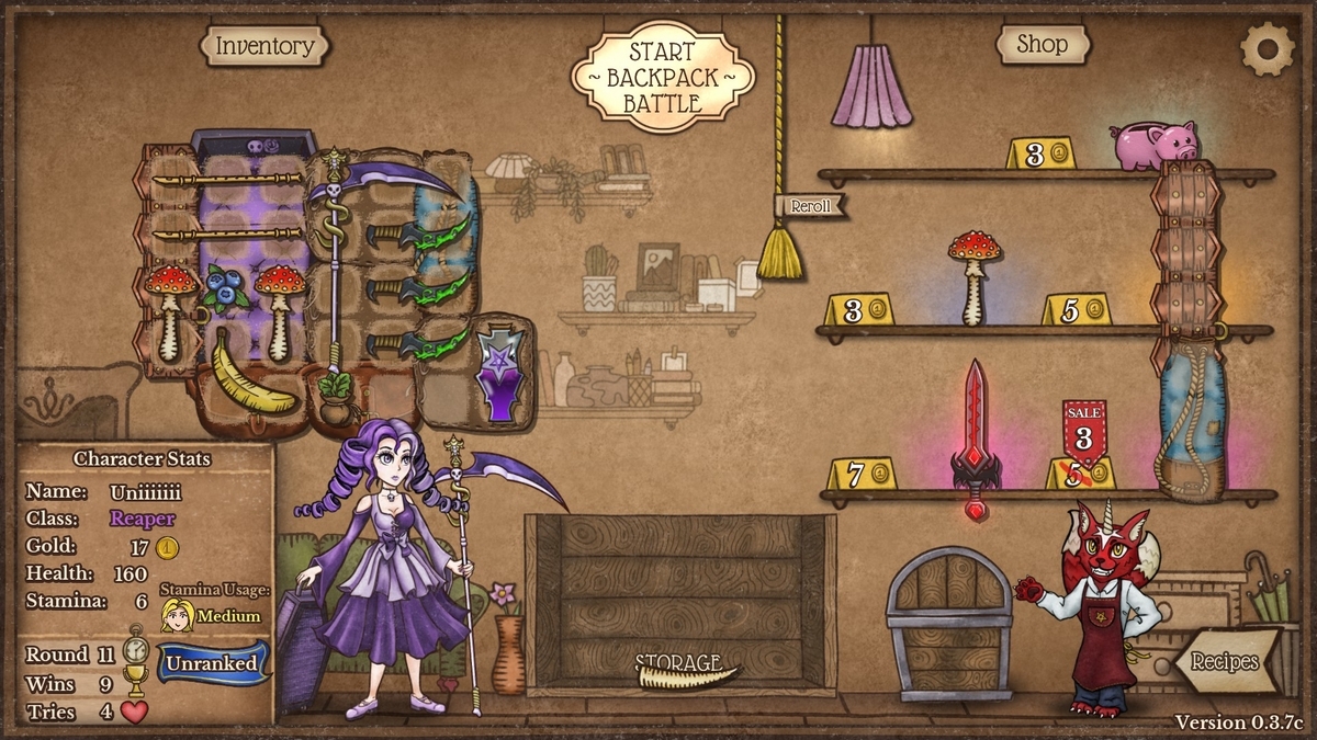 バックパックバトルズ - BINTA