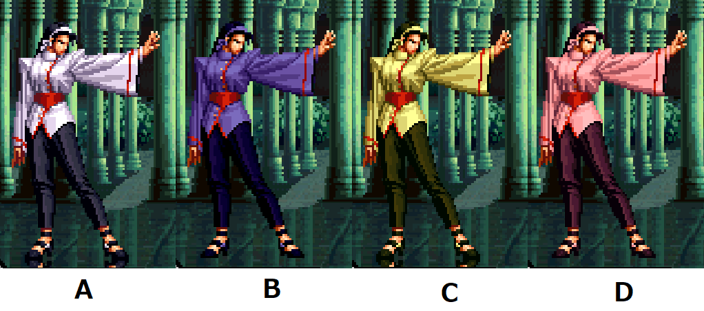 98umfe雑記 女性格闘家チームキャラカラー 駄文