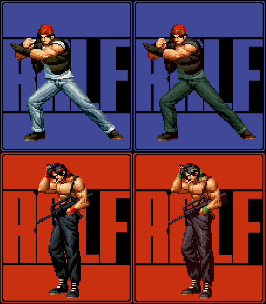KOF雑記 ネオジオCD版KOF96ロード画面 怒チーム編 - 駄文
