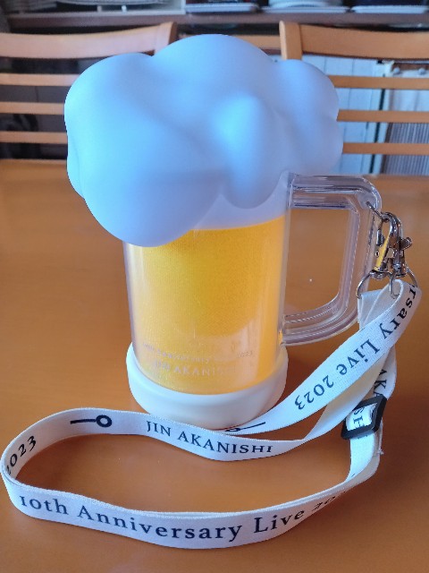 赤西仁 ビールジョッキペンライト 10th ANNIVERSARY