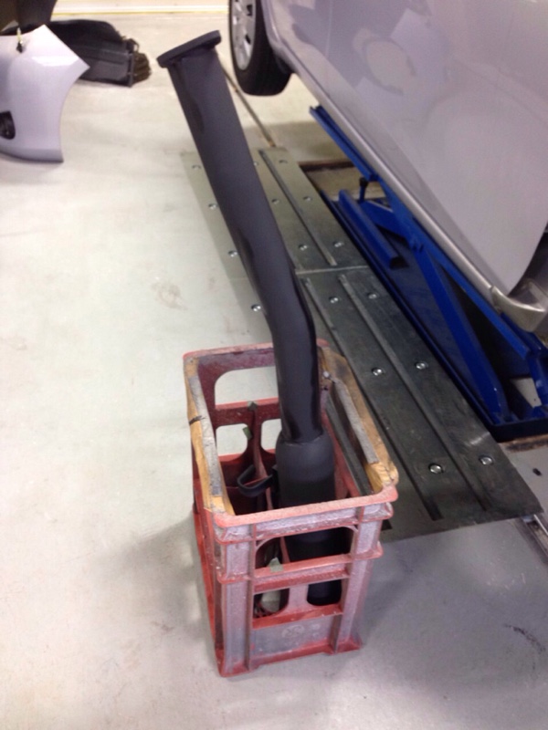 くるま弄り AE86 デフ上マフラー塗装 - もとかんの部屋