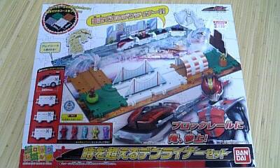 (未使用･未開封品)　仮面ライダー電王 ブロックレール 時を超えるデンライナーセット sdt40b8 玩具『仮面ライダー電王ブロックレール時を超えるデンライナーセット