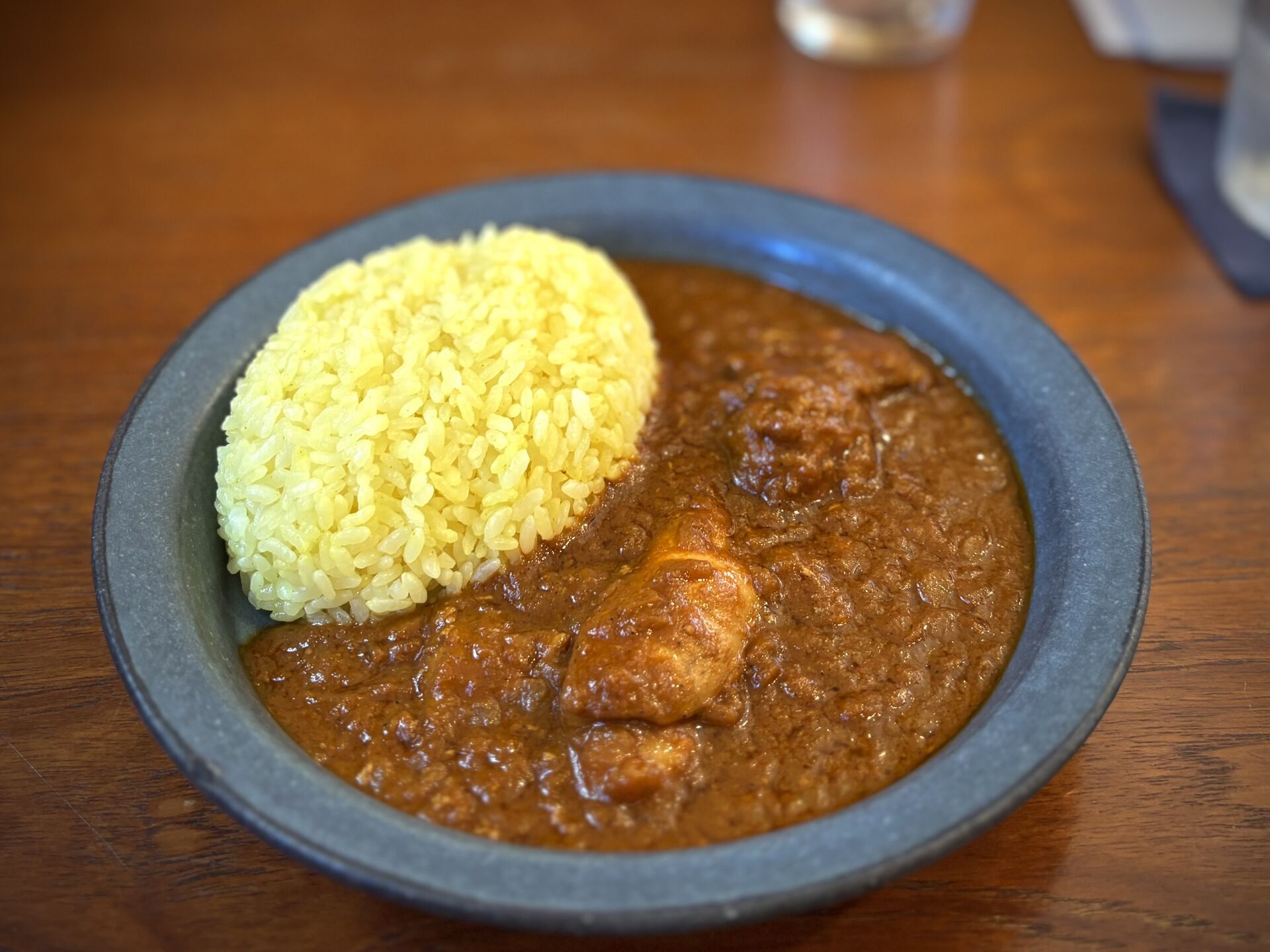 カレー　ガトーショコラと。