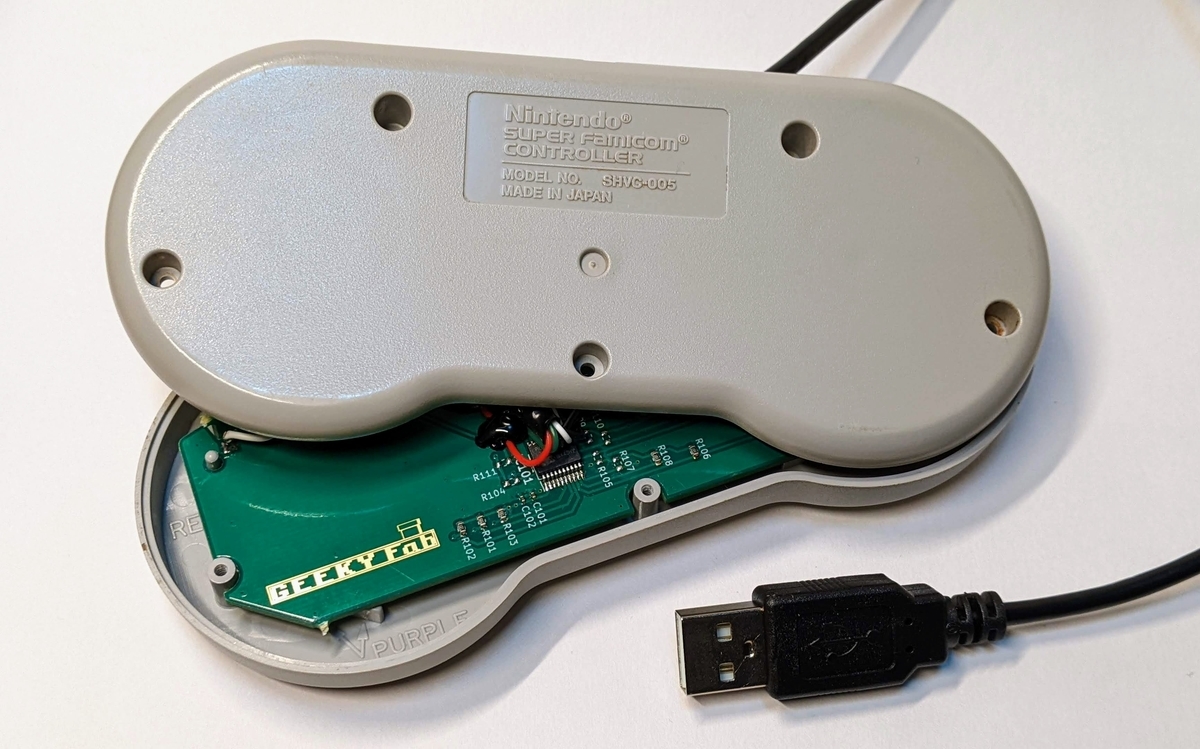 SFCコントローラー USBゲームパッド化基板 - GEEKY Fab