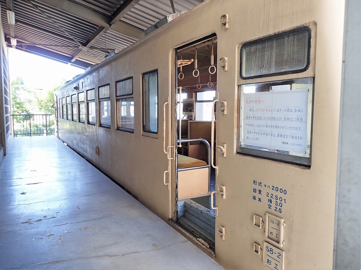 東武熊谷線キハ2000形、妻沼展示館 - 東武鉄道趣味