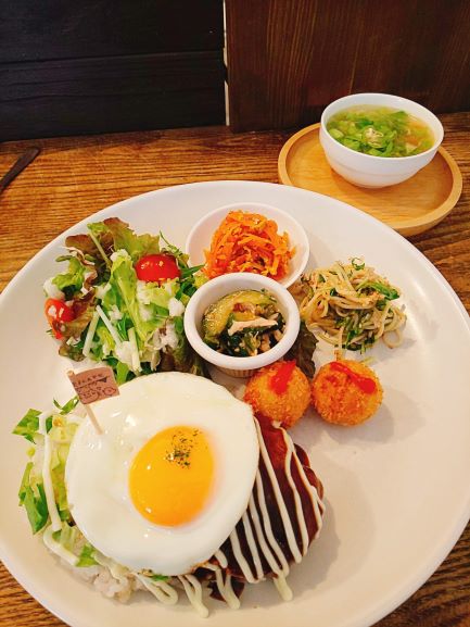 Marucafe 「Hamburg Steak Lunch」 Kagoshima City