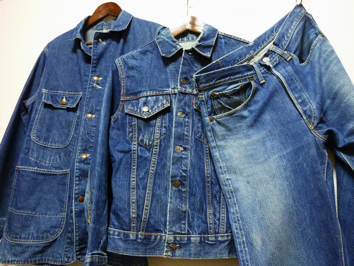 ローバックス 50s 2nd ジージャン 縦落ち 色落ち