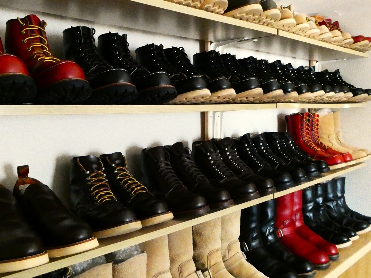 REDWING COLUMN NO.109 年末恒例レッドウィングコレクション棚の掃除