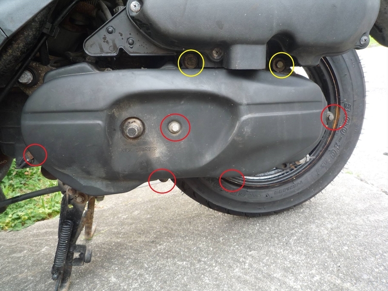 レッツ2（CA1PA） Vベルト交換 - シボレーC1500とビューエルX1