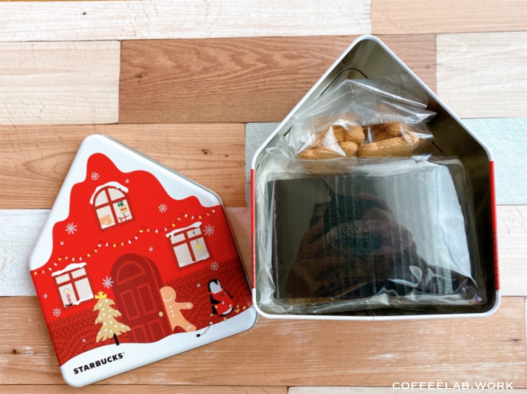 スタバのジンジャーブレッドクッキー缶がかわいすぎるっっっ