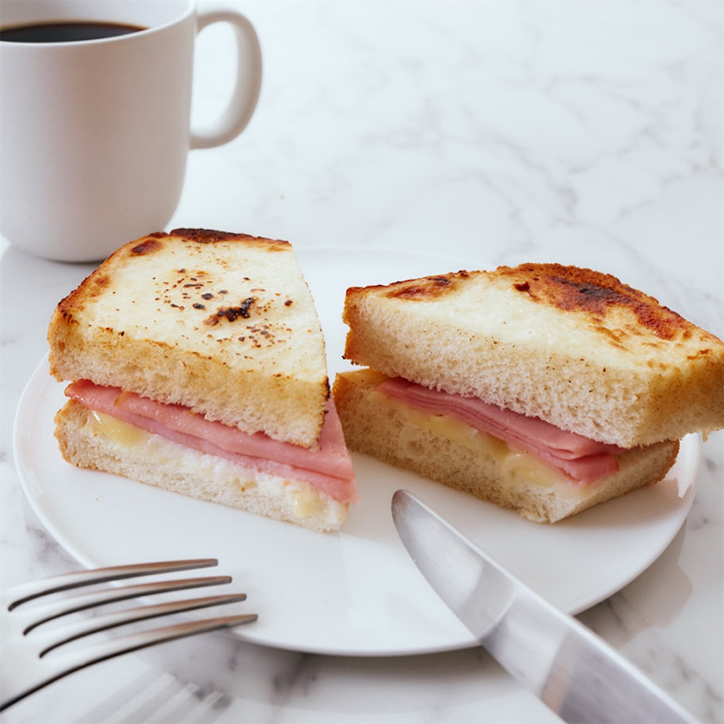 タリーズコーヒー クロックムッシュのホットサンド