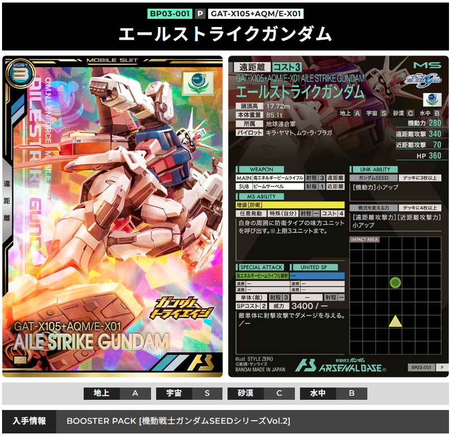 シードブースター2 - ガンダム アーセナルベース あれこれ