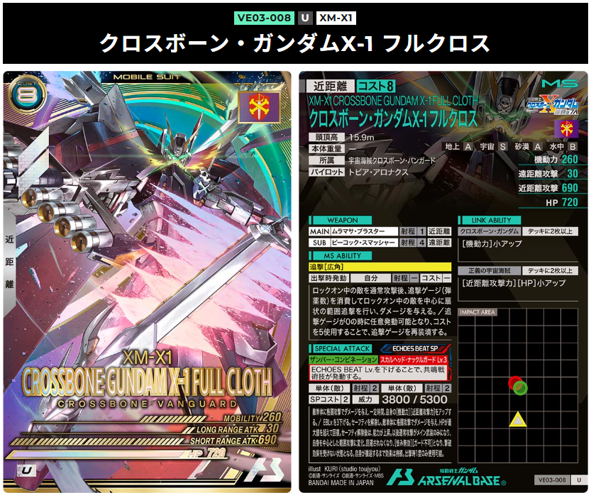 アーセナルベース　フルクロス　sp フルクロス - ガンダム アーセナルベース あれこれ