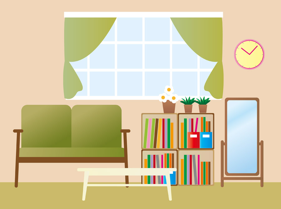 イモくさい部屋を整える カーテンのサイズまた間違えたかもしれん