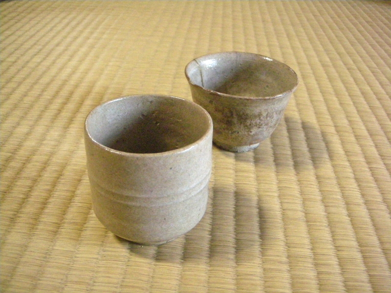 古唐津　古杯　甕谷の谷窯　古箱付き　Q45-3 古唐津 古杯 甕谷の谷窯 古箱付き Q45-3 古唐津