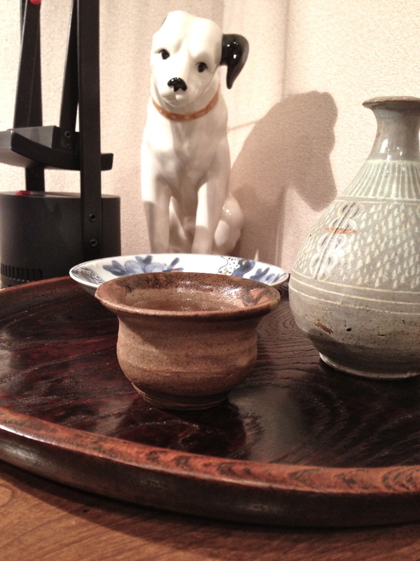 古武雄唐津内田窯辰砂皮鯨たちぐい呑　検伝世品 丸田雄 作 唐津皮鯨ぐい呑 4 – ギャラリー一番館オンラインショップ