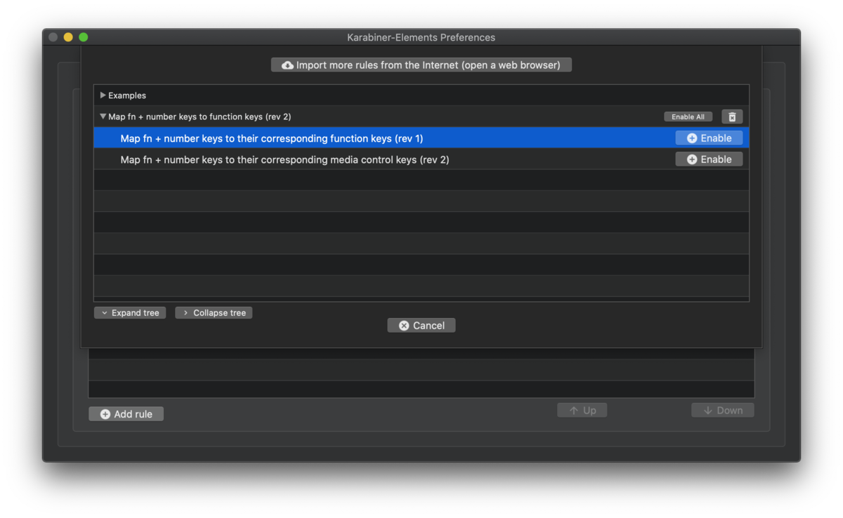 f:id:mstssk:20200419215823p:plain fn+数字キーをFunctionキーに置き換える設定を選択している画面キャプチャ