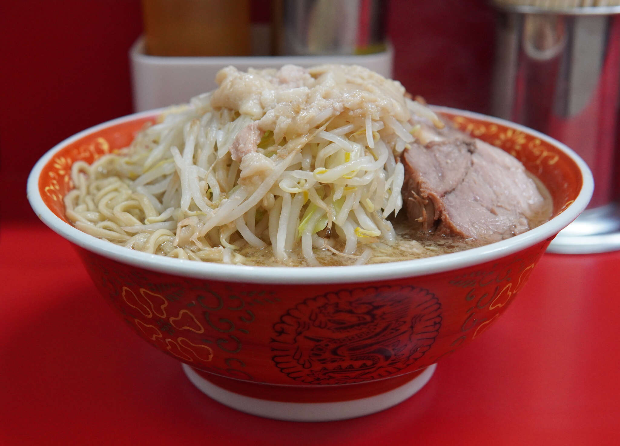ラーメン二郎 上野毛店 - なんとなく顔見知った最後の2人ロットは