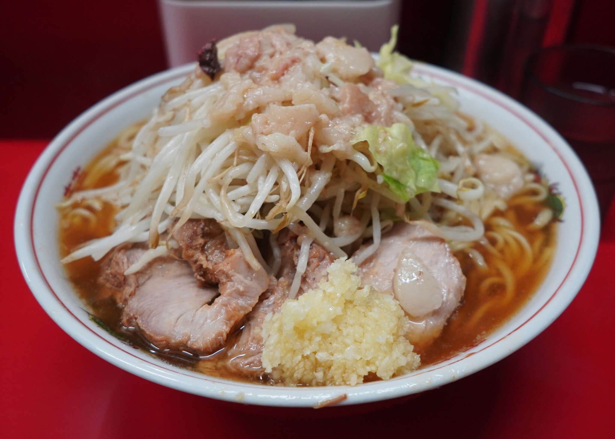 ラーメン二郎 上野毛店 - 麺は、久しぶりに一番好きな「カタメという名