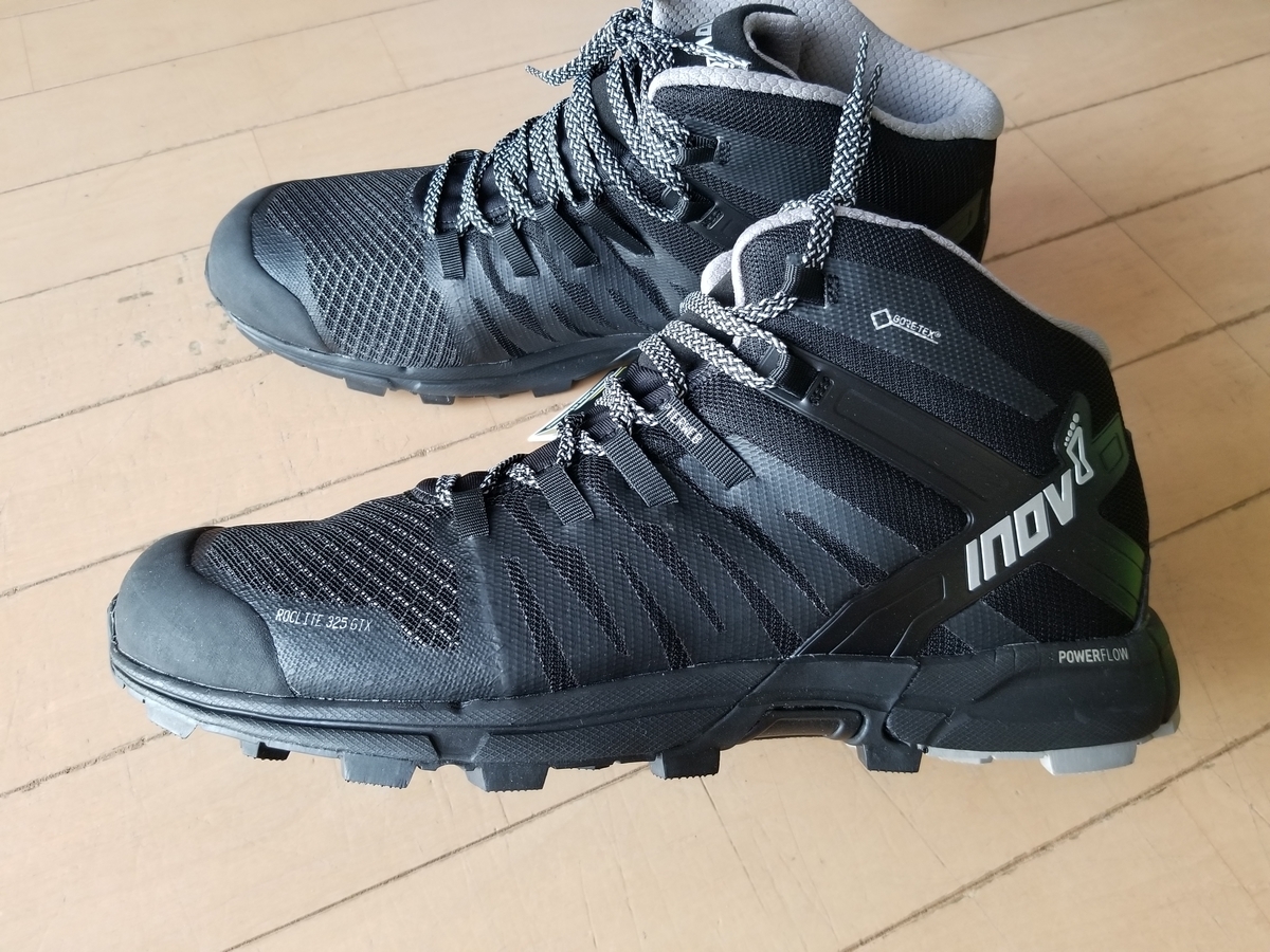 無雪期用登山靴として「INOV-8 ロックライト325GTX」を購入