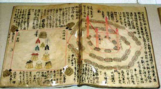 「相撲極傳之書」遊覧角力ノ図（江戸後期