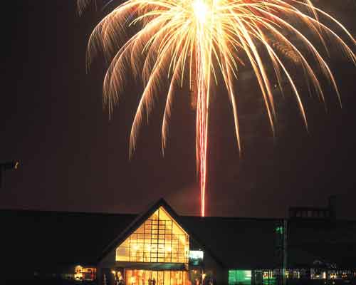 安比高原 除夜の鐘 花火