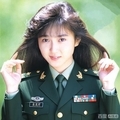 中国人民解放軍のような服を着たアイドル時代の生稲晃子 Version 2