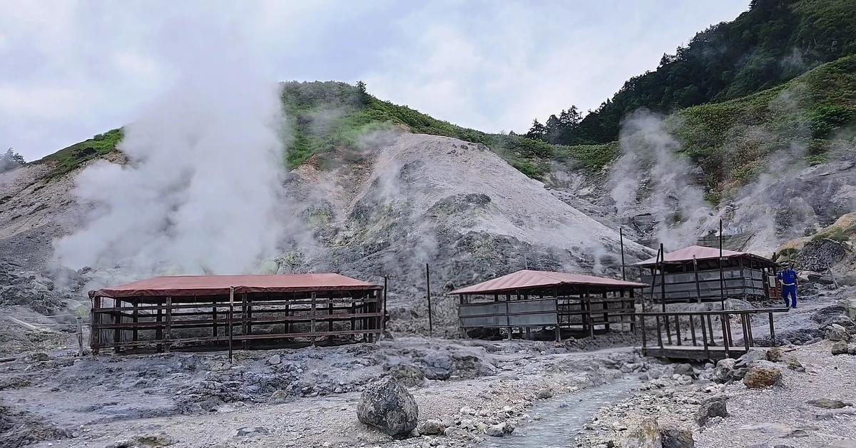 玉川温泉 屋外岩盤浴＆自然研究路 早朝散歩【玉川温泉ひとり旅⑩