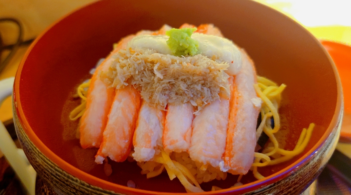 紅ずわい蟹＆蟹みそ丼